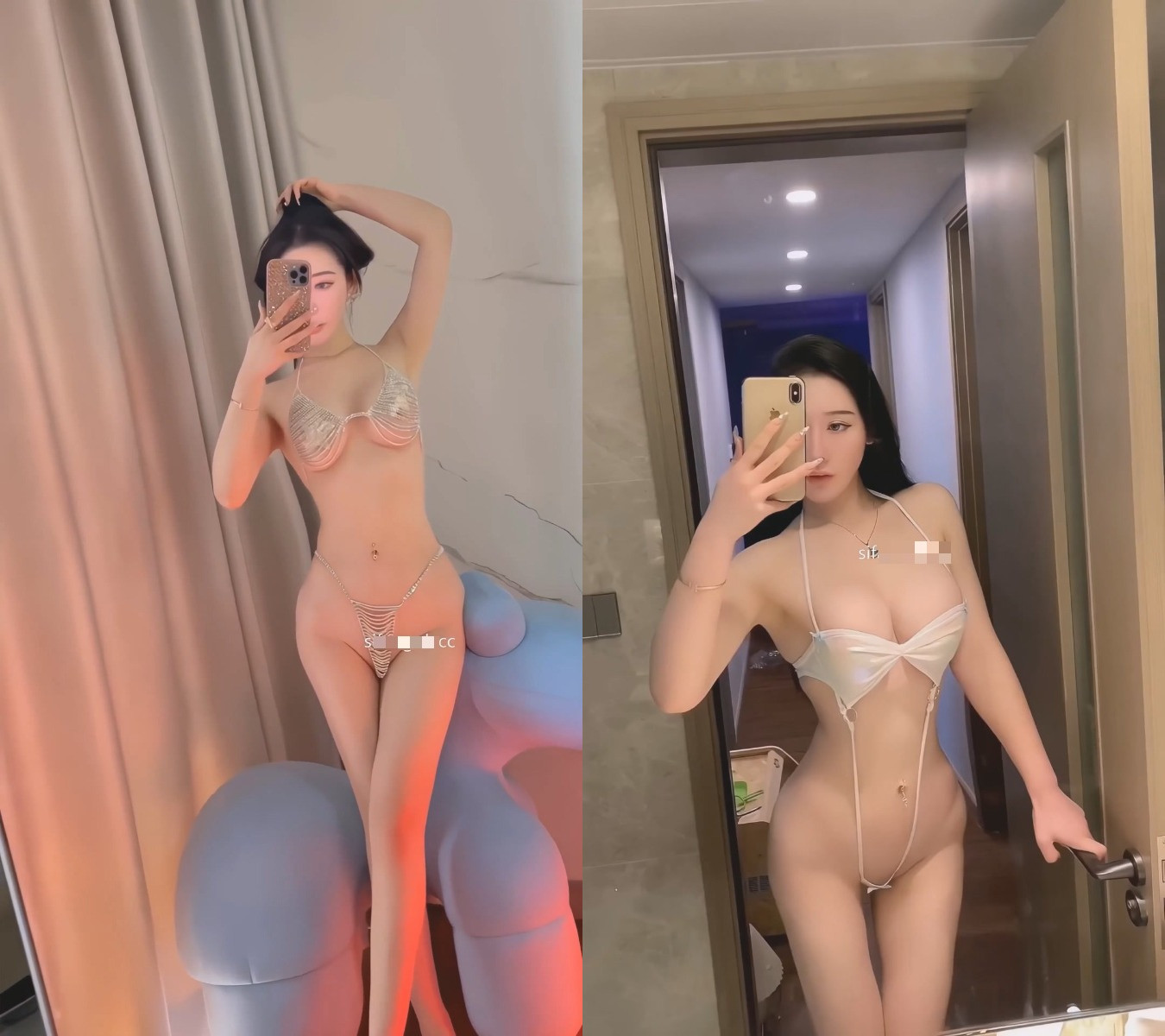【抖音】不爱笑的赛琳 百万网红高清情趣写真 顶级土豪尤物